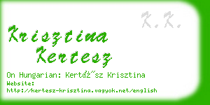 krisztina kertesz business card